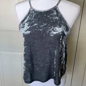 Forever 21 green velvet top